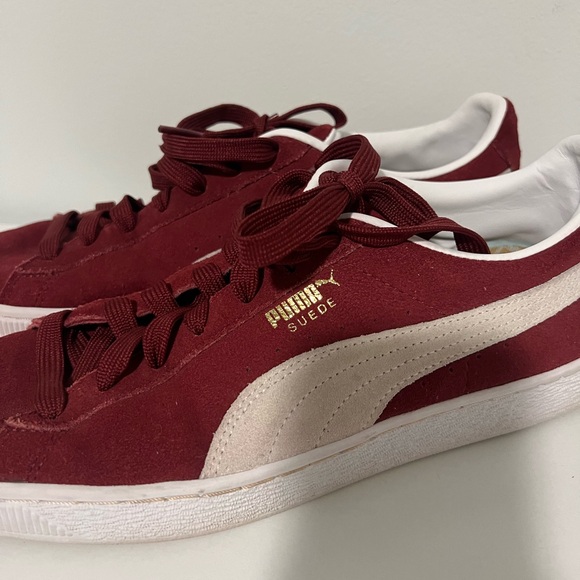 PUMA Suede Classic XXI Cabernet sneakers men’s size 10-GUC - Picture 3 of 10